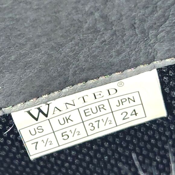 New Wanted Platform Knee High Boots Brown Faux Leather & Fur Buckle Detail 7.5 - Picture 7 of 11